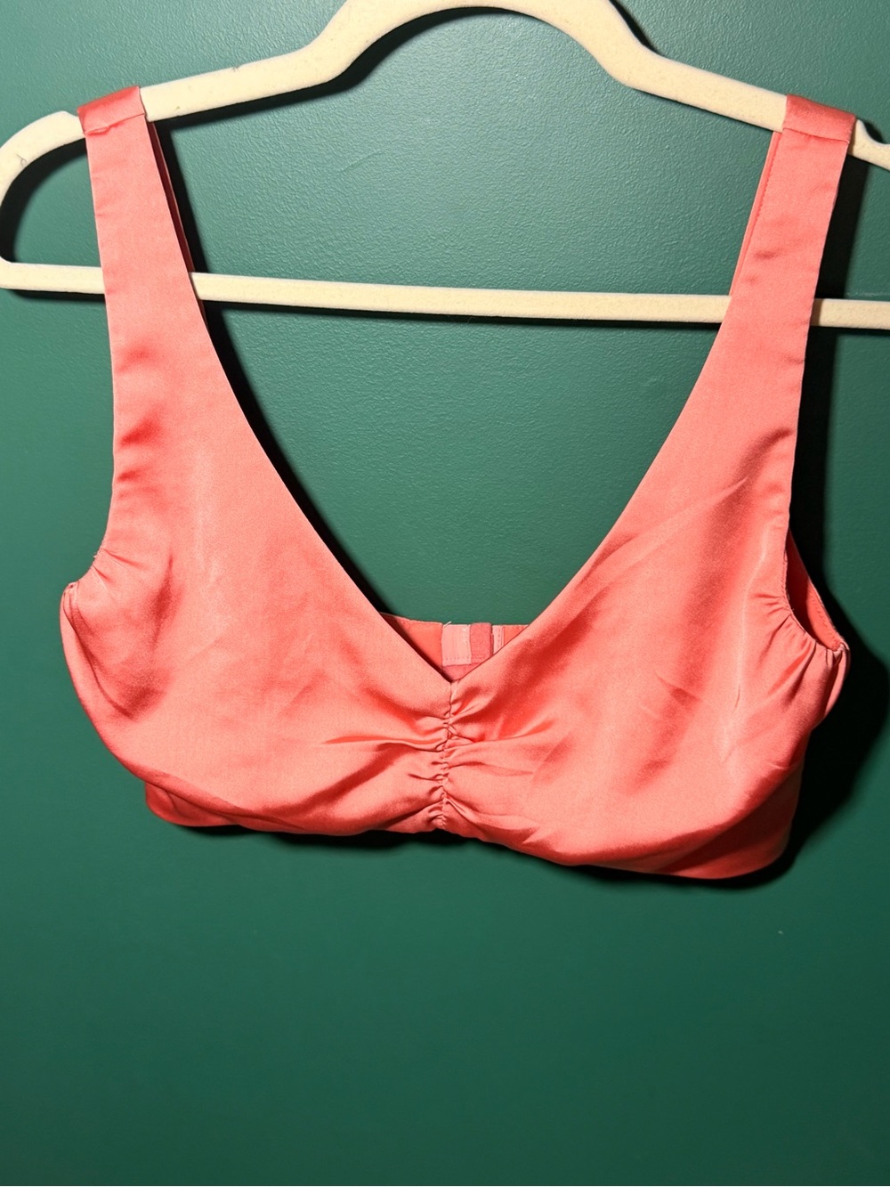 Lovers + Friends Coral Pink V-Neck Bralette